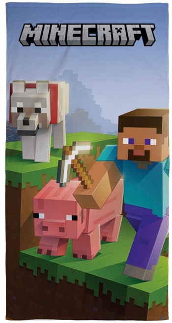 Minecraft Strandtuch - 70 x 140 cm - 100 % Baumwolle