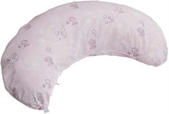 Stillkissen - Borås Cotton - 60x90 cm - Mit Teddybären - Rosa