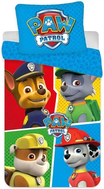 Paw Patrol Bettwäsche - 140 x 200 cm - Team Paw Patrol - Wendebettwäsche-Set - 100 % Baumwolle