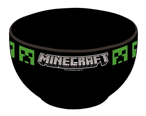 Minecraft Kindergeschirr aus Keramik - Frühstücksschale für Kinder - Creeper