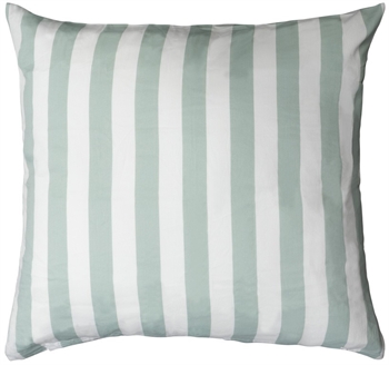 Kissenbezug 60x63 cm - Nordic Stripe Mint - Mint und Weiß - 100 % Baumwollsatin