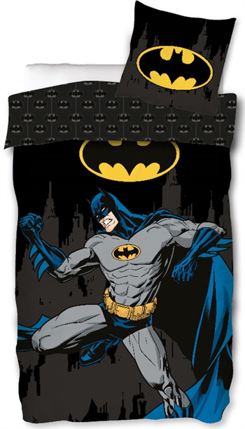 Batman Bettwäsche - 150x210 cm - Power - Wende-Bettwäsche-Set mit Batman - Bettwäsche aus 100 % Baumwolle.