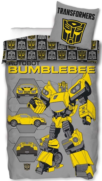 Transformers-Bettwäsche 150 x 210 cm - Bumblebee - Decke aus 100 % Baumwolle