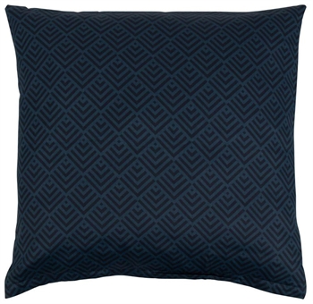 Kissenbezug 60x63 cm - Square Blue - Dunkelblau - 100 % Bio-Baumwollsatin