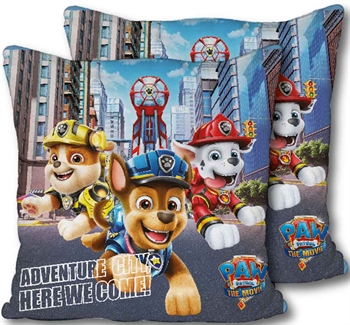 Paw Patrol - Dekokissen für Kinder - 40 x 40 cm - Marshall, Rubble und Chase