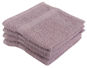 Waschlappen - 30 x 30 cm - 4er-Pack - Lavendel - 100 % Baumwolle - Waschlappen von By Borg