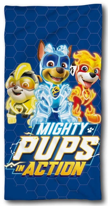 Paw Patrol Handtuch - Mighty Pups Action - 70x140 cm - 100 % Baumwolle - Strandtuch