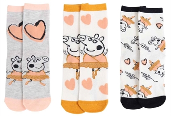 Peppa Wutz - 3er-Pack - Größe 31-33 - Kindersocken