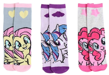 My Little Pony - 3er-Pack - Größe 31-33 - Kindersocken