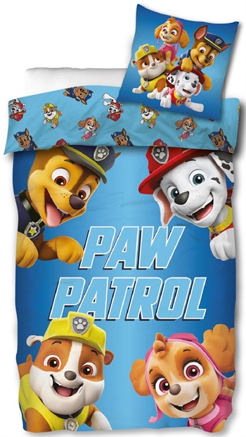 Paw Patrol 150x210 cm - Bettwäsche - Vuf Vuf - Wendedesign - 100 % Baumwolle.