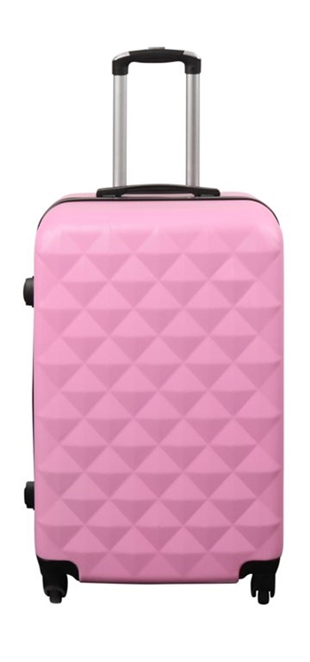 Koffer - Hardcase-Koffer - Größe Mittel - Diamant Rosa - Smarter Reisekoffer