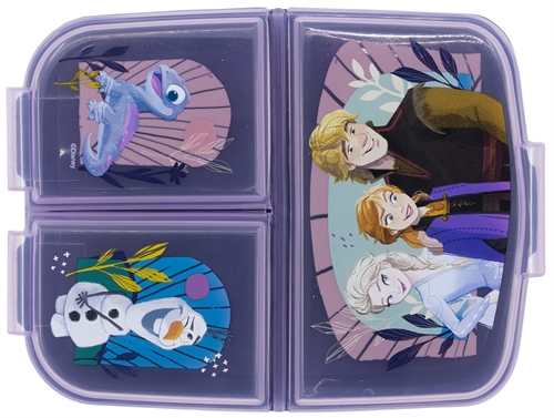 Frozen Brotdose - Brotdose mit 3 Fächern für Kinder - Disney Frozen