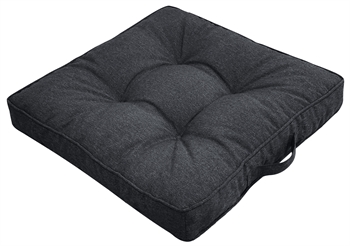 Futon-Kissen für Gartenstuhl - 50 x 50 cm - 8 cm dick - anthrazitgraues Polster für den Garten - Nordstrand Home