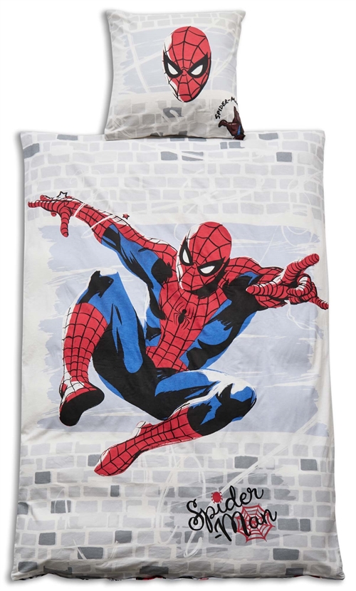 Spiderman Bettwäsche, weich und luxuriös, 100 % Baumwollflanell - 140 x 200 cm, 2-in-1-Design-Bettwäsche-Set