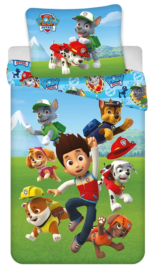 Paw Patrol Bettwäsche - 140 x 200 cm - Wendbares Design - Bettwäsche-Set aus 100 % Baumwolle