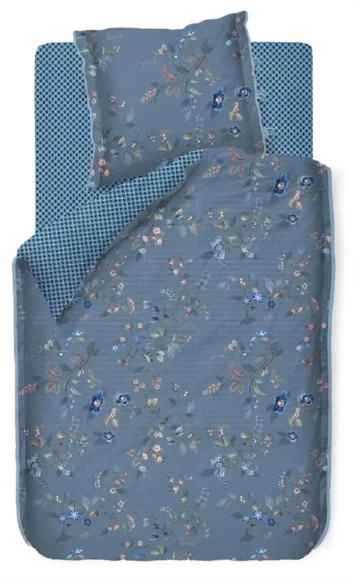 Bettwäsche mit Blumenmuster – 140x200 cm – Kawai Flower Blue – Bettwäsche mit doppelseitigem Design – 100% Baumwolle – Pip Studio