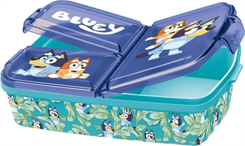 Bluey Lunchbox - Lunchbox für Kinder - Lunchbox mit 3 Fächern - Bluey und Bingo