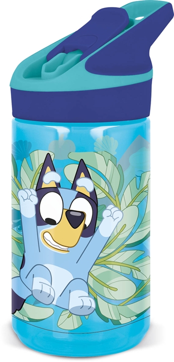 Bluey - Trinkflasche mit Flip-Funktion und Strohhalm - Bluey und Bingo Trinkflasche