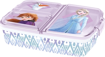 Frozen Lunchbox - Lunchbox mit 3 Fächern für Kinder - Anna, Elsa und Olaf