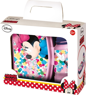 Minnie Mouse Lunchbox mit Trinkflasche - 2-teiliges Lunchbox-Set - Disney