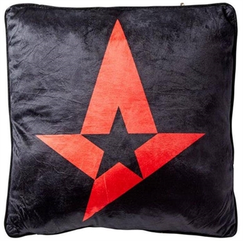 Dekokissen - 40x40 cm - Astralis - Rot/Schwarz