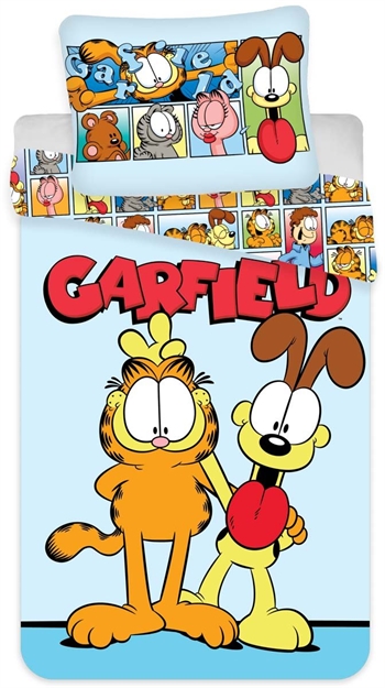 Garfield-Bettwäsche 100x140 cm - Garfield Junior-Bettwäsche - 2-in-1-Design - 100 % Baumwolle