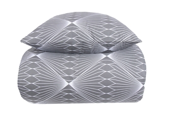 Bettwäsche 150x210 cm - Diamond grey - Bettwäsche aus 100 % Baumwolle - Borg Living Bettwäsche-Set