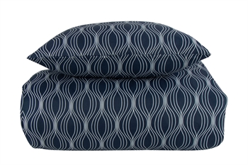 Bettwäsche für Doppeldecke 200x220 cm - Wave Blau Bettwäsche-Set - In style Mikrofaser-Bettwäsche