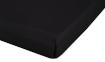 Boxspringbettlaken 70x160 cm - Schwarz - 100 % Baumwollperkal - Faconlaken für Junior-Matratzen