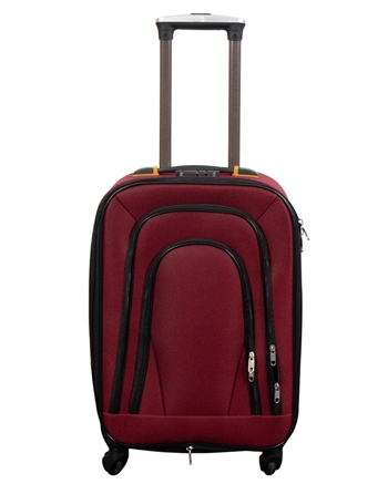 Kabinenkoffer - Softcase - Starkes Nylon - Roter Trolleykoffer