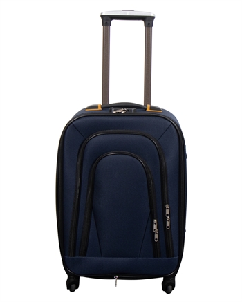 Kabinenkoffer - Softcase - Starkes Nylon - Blauer Trolleykoffer