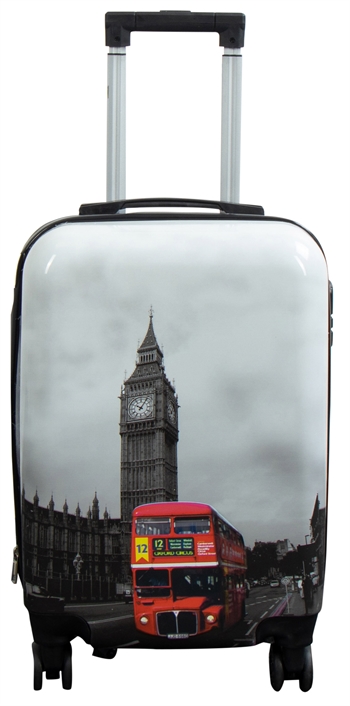 Kabinenkoffer - Hardcase Leichter Koffer - Trolley mit Motiv - Big Ben