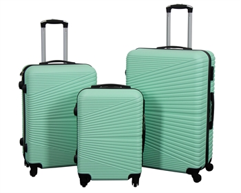 Koffer-Set - 3-tlg. - Hardcase-Reisekoffer - Nordic Mint - Leichte Koffer