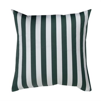 Kissenbezüge 60x63 cm - Weicher Baumwollsatin - Nordic Stripe - Grün und Weiß