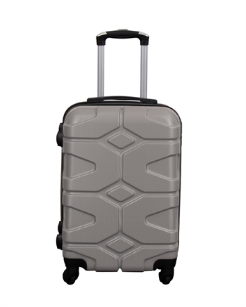 Kabinenkoffer - leicht Hardcase Koffer - Kleine Größe - Military Silber