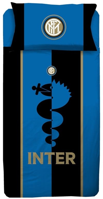 Bettwäsche - 140x200 cm - FC Inter Bettwäscheset - Fußballbettwäsche aus 100 % Baumwolle