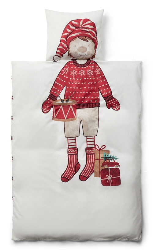 Junior-Bettwäsche mit Weihnachtsjungen-Motiv - 100 x 140 cm - Wendbares Design - In style Bettwäsche-Set