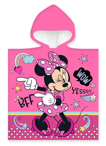 Badeponcho - Kinderhandtuch - 50 x 100 cm - Minnie Mouse BFF - 100 % Baumwolle