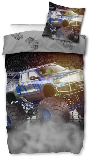 Junior-Bettwäsche - 100x140 cm - Monstertruck - 100 % Baumwolle - Kinderbettwäsche