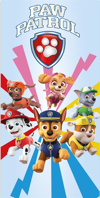 Strandtuch - 70 x 140 cm - Paw Patrol - Super Team - 100 % Baumwolle