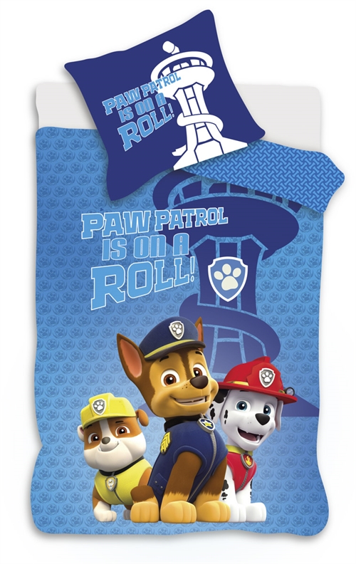 Paw Patrol Junior-Bettwäsche 100 x 140 cm - Paw Patrol ist auf dem Vormarsch - Wendedesign - 100 % Baumwolle