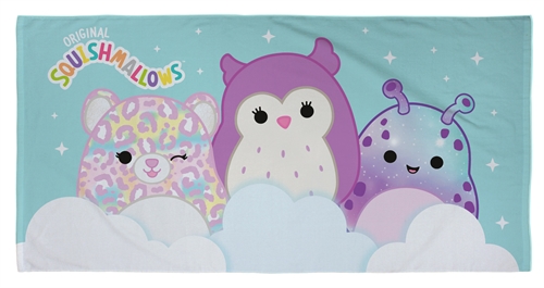 Handtuch mit Squishmallows-Motiv - 70 x 140 cm - 100 % Baumwolle