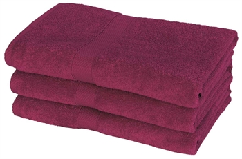 Badehandtuch - 70x140 cm - Diamant - Aubergine - 100% Baumwolle - weiche Badehandtücher von Egeria